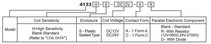 hke 4133 12v 24vdc 1 form a and c contact miniature heavy duty general purpose automotive relay 3